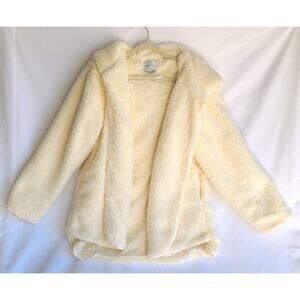 Urban Outfitters Fluffy Ivory Fleece Women's Jacket Oversized Size M/L